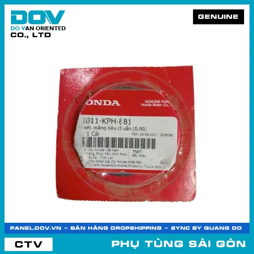 BỘ XÉC MĂNG TIÊU CHUẨN (0,00) | HONDA PARTS CODE 13011KPH881 — 13011KPH881