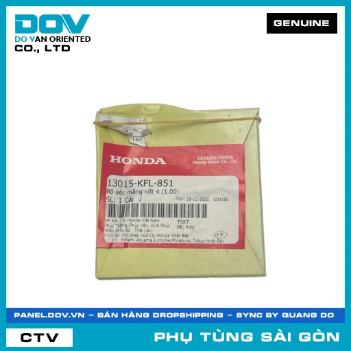 BỘ XÉC MĂNG CỐT 4 (1.00) | HONDA PARTS CODE 13015KFL851 — 13015KFL851