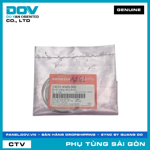 BỘ XÉC MĂNG CỐT 2 (0.50) | HONDA PARTS CODE 13031KWN900 — 13031KWN900