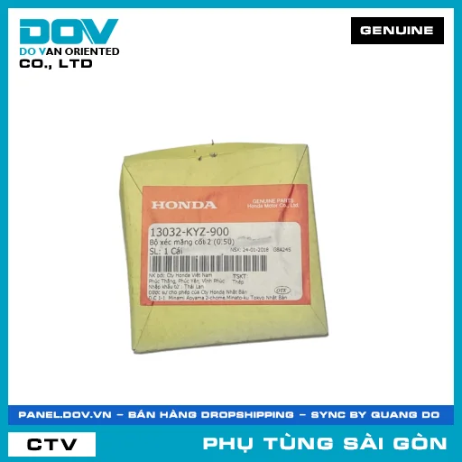 BỘ XÉC MĂNG CỐT 2 (0.50) | HONDA PARTS CODE 13032KYZ900 — 13032KYZ900