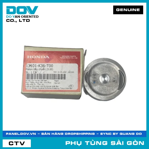 PISTON TIÊU CHUẨN (0.00) | HONDA PARTS CODE 13101K36T00 — 13101K36T00