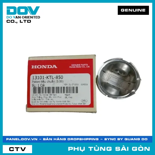 PISTON TIÊU CHUẨN (0.00) | HONDA PARTS CODE 13101KTL850 — 13101KTL850
