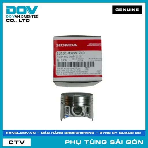 PISTON TIÊU CHUẨN (0.00) | HONDA PARTS CODE 13101KWW740 — 13101KWW740