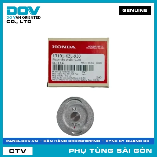PISTON TIÊU CHUẨN (0.00) | HONDA PARTS CODE 13101KZL930 — 13101KZL930