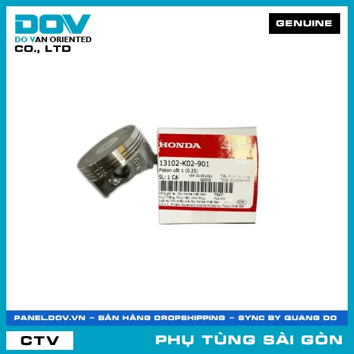PISTON CỐT 1 (0.25) | HONDA PARTS CODE 13102K02901 — 13102K02901