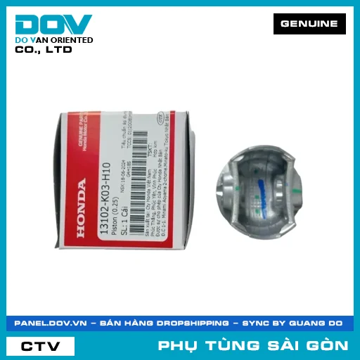 PISTON (0.25) | HONDA PARTS CODE 13102K03H10 — 13102K03H10