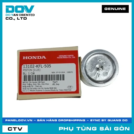 PISTON (0.25) | HONDA PARTS CODE 13102KFL505 — 13102KFL505