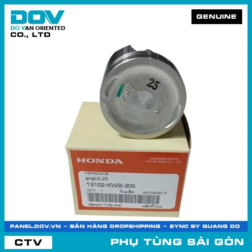 PISTON CỐT 1 (0.25) | HONDA PARTS CODE 13102KWB305 — 13102KWB305