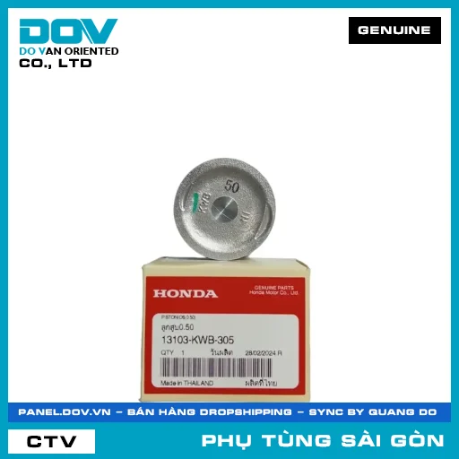 PISTON CỐT 2 (0.50) | HONDA PARTS CODE 13103KWB305 — 13103KWB305