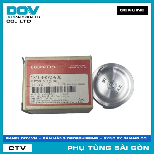 PISTON CỐT 2 (0.50) | HONDA PARTS CODE 13103KYZ900 — 13103KYZ900