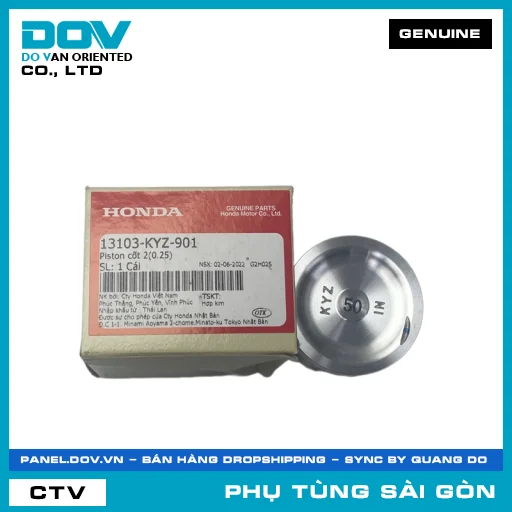 PISTON CỐT 2(0.25) | HONDA PARTS CODE 13103KYZ901 — 13103KYZ901