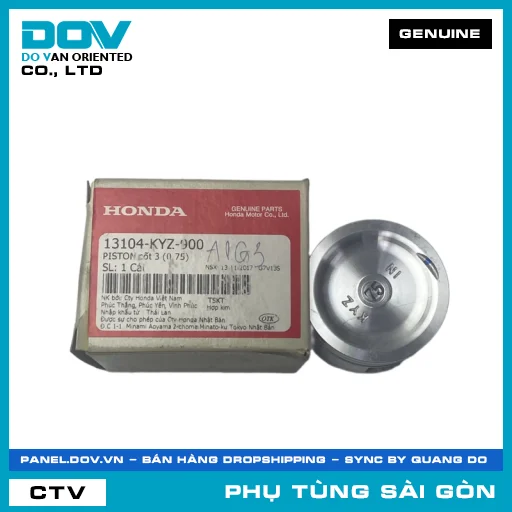 PISTON CỐT 3 (0.75) | HONDA PARTS CODE 13104KYZ900 — 13104KYZ900