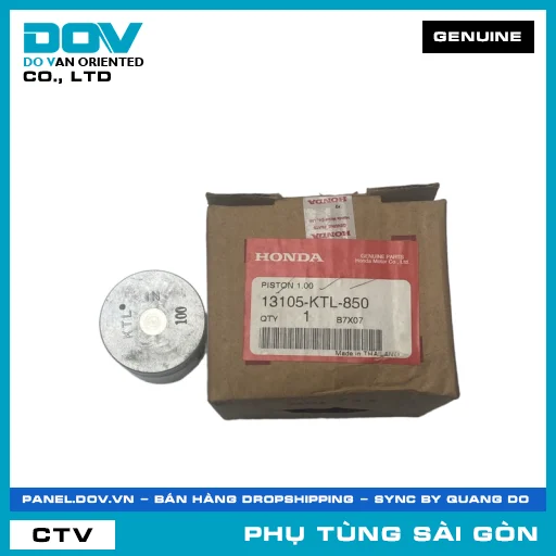 PISTON CỐT 4 (1.00) | HONDA PARTS CODE 13105KTL850 — 13105KTL850
