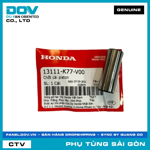 CHỐT CÀI PISTON | HONDA PARTS CODE 13111K77V00 — 13111K77V00