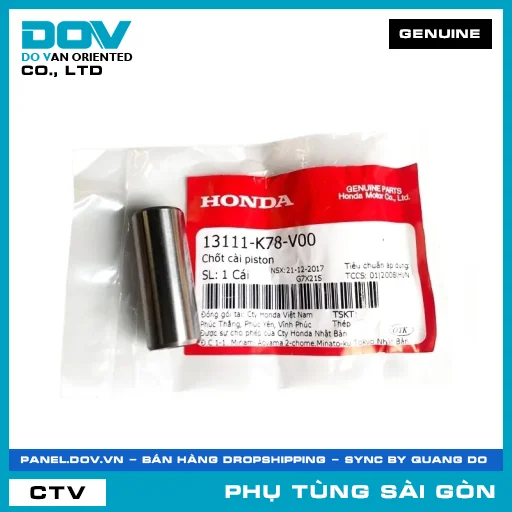 CHỐT CÀI PISTON | HONDA PARTS CODE 13111K78V00 — 13111K78V00