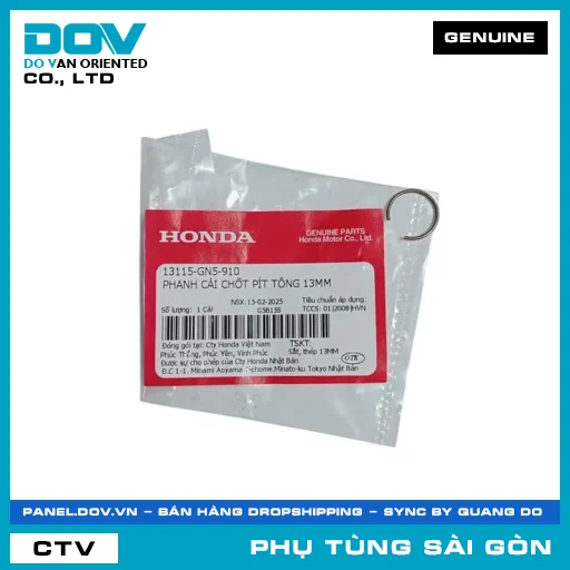 PHANH CÀI CHỐT PÍT TÔNG 13MM | HONDA PARTS CODE 13115GN5910 — 13115GN5910