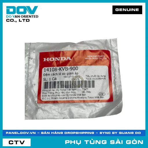ĐỆM CÁCH LÒ XO GIẢM ÁP | HONDA PARTS CODE 14108KVB900 — 14108KVB900