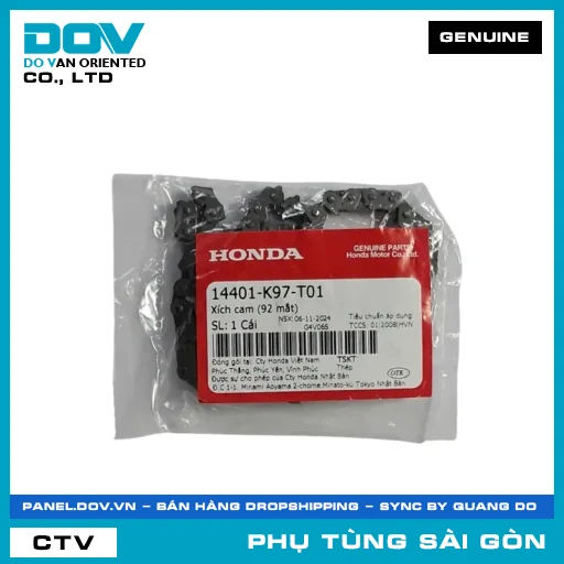 XÍCH CAM (92 MẮT) | HONDA PARTS CODE 14401K97T01 — 14401K97T01
