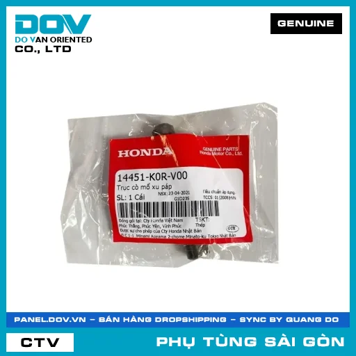 TRỤC CÒ MỔ XU PÁP | HONDA PARTS CODE 14451K0RV00 — 14451K0RV00
