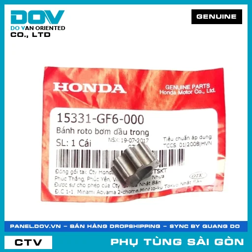 BÁNH ROTO BƠM NHỚT TRONG | HONDA PARTS CODE 15331GF6000 — 15331GF6000