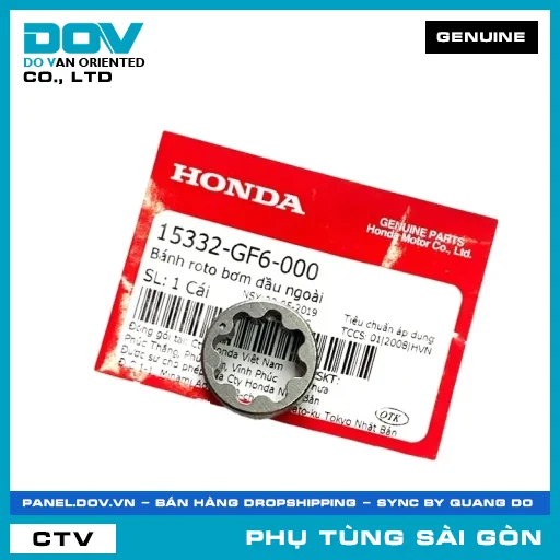 BÁNH ROTO BƠM NHỚT NGOÀI | HONDA PARTS CODE 15332GF6000 — 15332GF6000