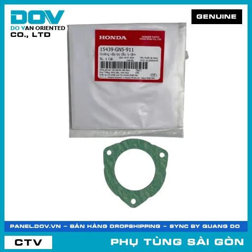 RON NẮP LỌC NHỚT LY TÂM | HONDA PARTS CODE 15439GN5911 — 15439GN5911
