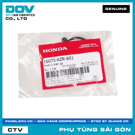 PHỐT O THÂN GA | HONDA PARTS CODE 16075KZR601 — 16075KZR601