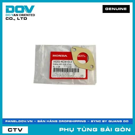 RON CÁCH NHIỆT CỔ HÚT | HONDA PARTS CODE 16201KCW013 — 16201KCW013
