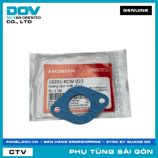 RON CÁCH NHIỆT CỔ HÚT | HONDA PARTS CODE 16201KCW023 — 16201KCW023