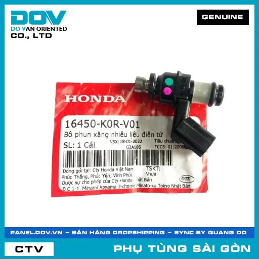 BỘ PHUN NHIÊN LIỆU | HONDA PARTS CODE 16450K0RV01 — 16450K0RV01