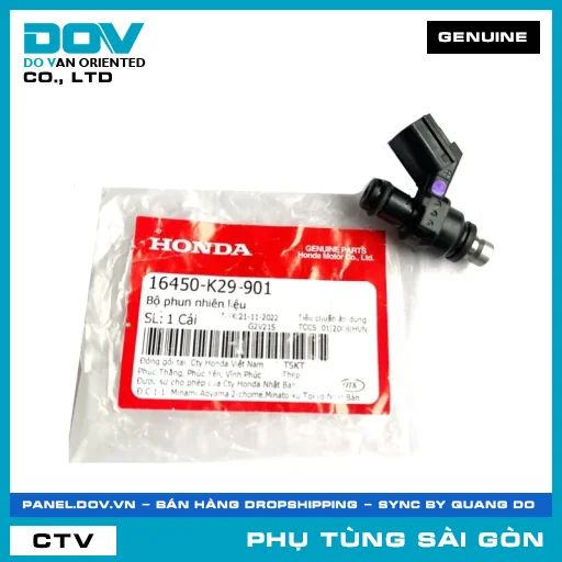 BỘ PHUN NHIÊN LIỆU | HONDA PARTS CODE 16450K29901 — 16450K29901