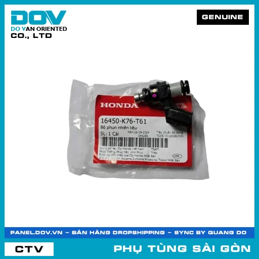 BỘ PHUN NHIÊN LIỆU | HONDA PARTS CODE 16450K76T61 — 16450K76T61