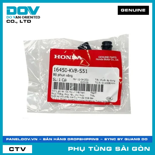 BỘ PHUN NHIÊN LIỆU | HONDA PARTS CODE 16450KVBS51 — 16450KVBS51