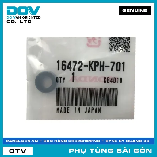 VÒNG ĐÊM KÍN | HONDA PARTS CODE 16472KPH701 — 16472KPH701