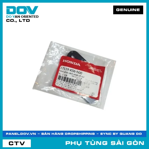 ĐỆM PHÍP CÁCH NHIỆT CỔ HÚT | HONDA PARTS CODE 17119K56N00 — 17119K56N00
