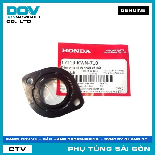 ĐỆM PHÍP CÁCH NHIỆT CỔ HÚT | HONDA PARTS CODE 17119KWN710 — 17119KWN710