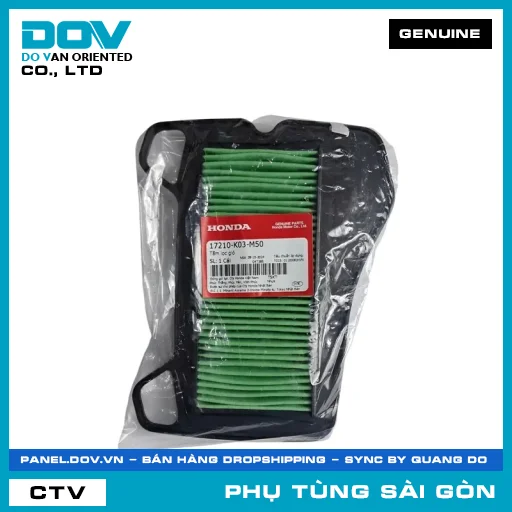 TẤM LỌC GIÓ | HONDA PARTS CODE 17210K03M50 — 17210K03M50