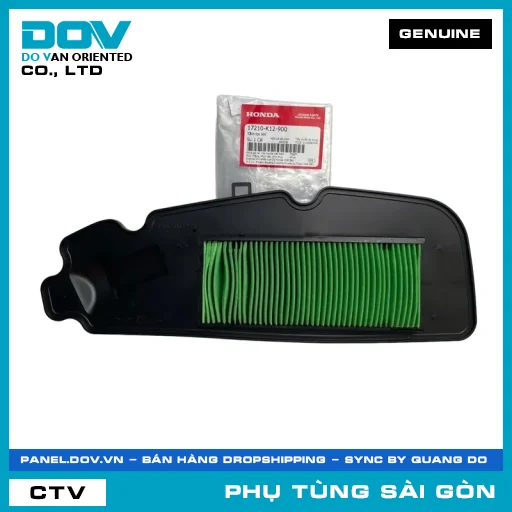 TẤM LỌC GIÓ | HONDA PARTS CODE 17210K12900 — 17210K12900