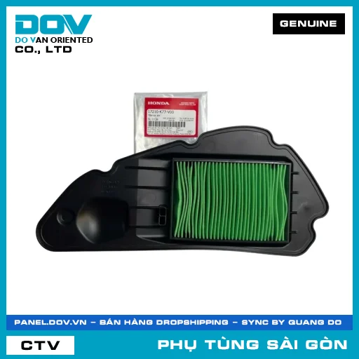 TẤM LỌC GIÓ | HONDA PARTS CODE 17210K77V00 — 17210K77V00