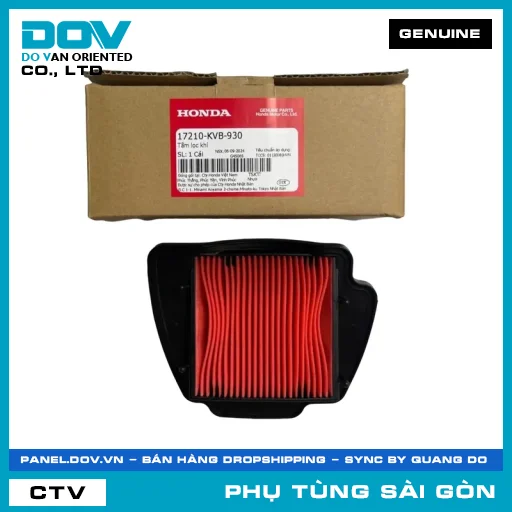 TẤM LỌC GIÓ | HONDA PARTS CODE 17210KVB930 — 17210KVB930