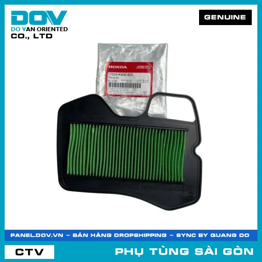 TẤM LỌC GIÓ | HONDA PARTS CODE 17210KWWB20 — 17210KWWB20