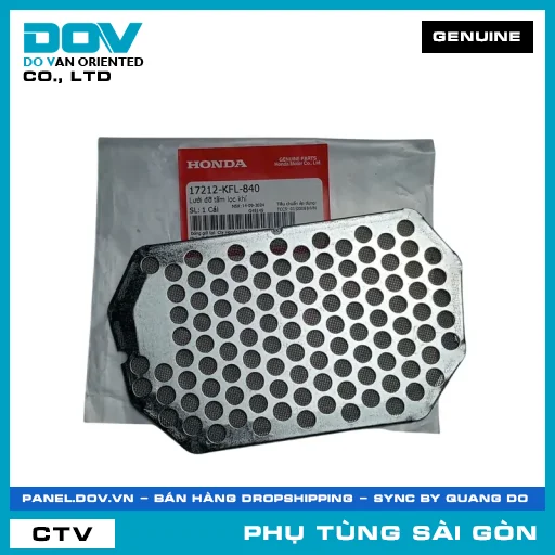LƯỚI ĐỠ TẤM LỌC GIÓ | HONDA PARTS CODE 17212KFL840 — 17212KFL840