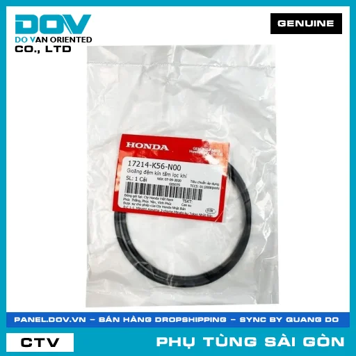 RON ĐỆM KÍN TẤM LỌC GIÓ | HONDA PARTS CODE 17214K56N00 — 17214K56N00