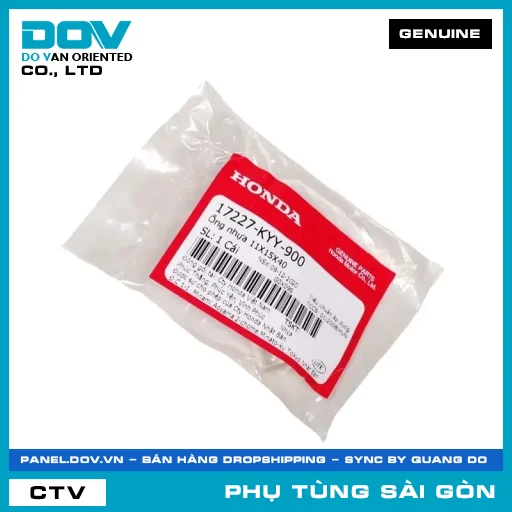 ỐNG NHỰA 11X15X40 | HONDA PARTS CODE 17227KYY900 — 17227KYY900