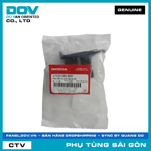NẮP CHẮN BỤI PHẢI HỘP LỌC GIÓ | HONDA PARTS CODE 17233GBGB20 — 17233GBGB20