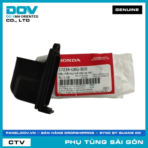 NẮP CHẮN BỤI TRÁI HỘP LỌC GIÓ | HONDA PARTS CODE 17234GBGB20 — 17234GBGB20