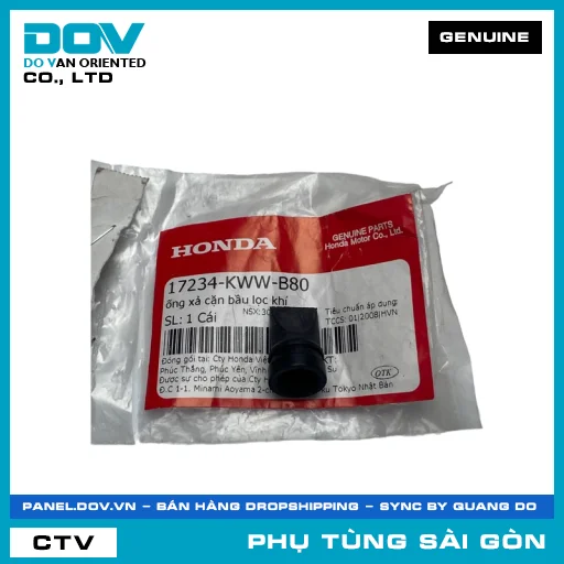 ỐNG XẢ (PÔ) CẶN BẦU LỌC GIÓ | HONDA PARTS CODE 17234KWWB80 — 17234KWWB80