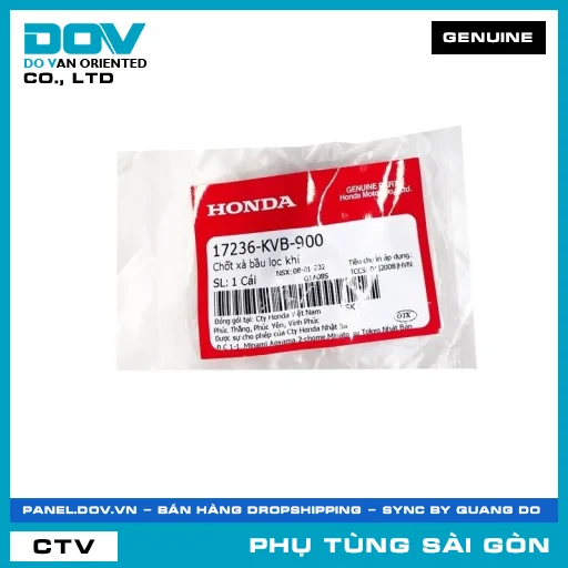 CHỐT XẢ BẦU LỌC GIÓ | HONDA PARTS CODE 17236KVB900 — 17236KVB900