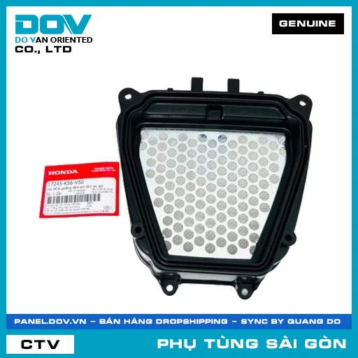 GIÁ ĐỠ & RON ĐỆM KÍN TẤM LỌC GIÓ | HONDA PARTS CODE 17245K56V50 — 17245K56V50