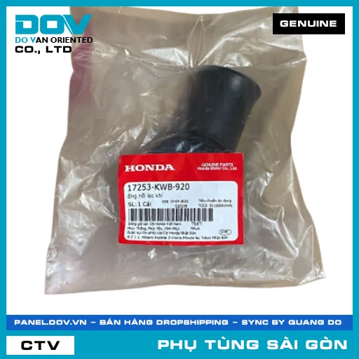 ỐNG NỐI LỌC GIÓ | HONDA PARTS CODE 17253KWB920 — 17253KWB920